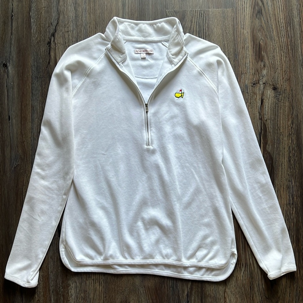 Peter Millar Women’s Half-zip Master’s Pullover - White - Size Medium